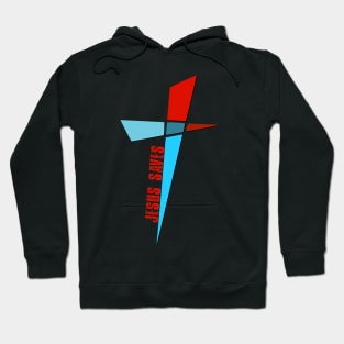 Colorful Cross - Jesus Saves Hoodie